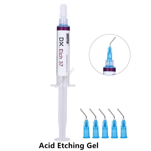1 Syringe Dental Acid Etching Gel 37% Phosphoric Etchant For Bonding Adhesive