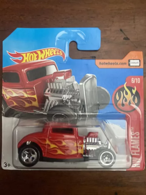Hotwheels Flames Unopened 32 Ford 2017 Short Card