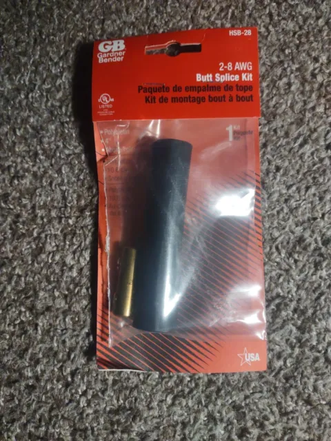 Gardner Bender HSB-28 Cable Splice Kit, 8-2 AWG, Black-sealed ⚡ fast shipping!!