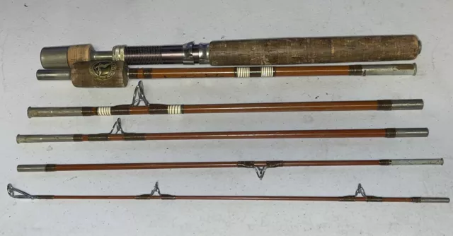 VINTAGE EAGLE CLAW TRAILMASTER No. M6TMU 6' 9Spin Fly Combo Fishing Pole  $59.99 - PicClick