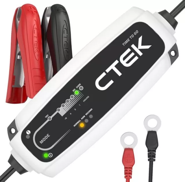CT5 CTEK TIME TO GO EU Batterie Ladegerät für12V AGM Batterien 5Amp-EU Stecker