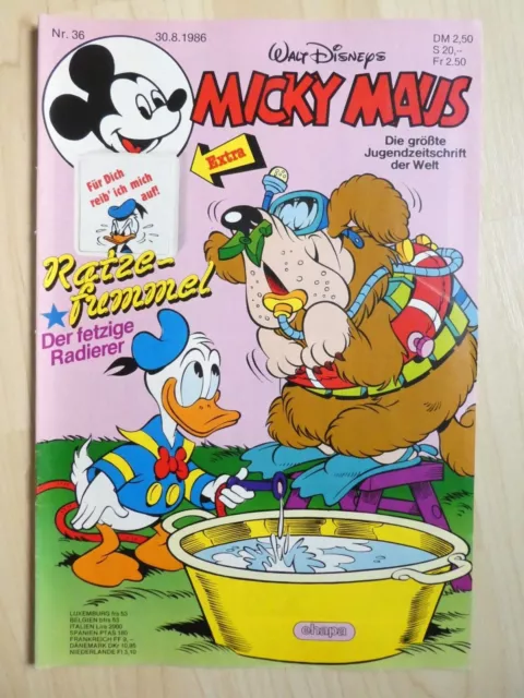 Walt Disneys Micky Maus Heft Nr. 36 vom 30.8.1986