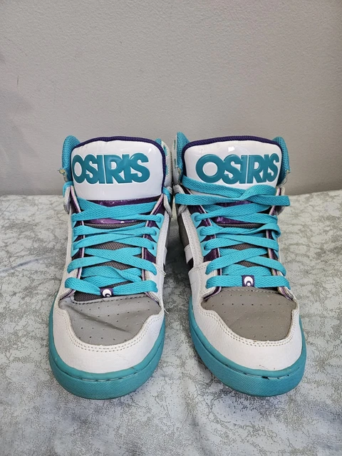 RARE COLLECTOR Y2K Osiris Bronx Pagoda Blue Blk White Skate  display picture 2