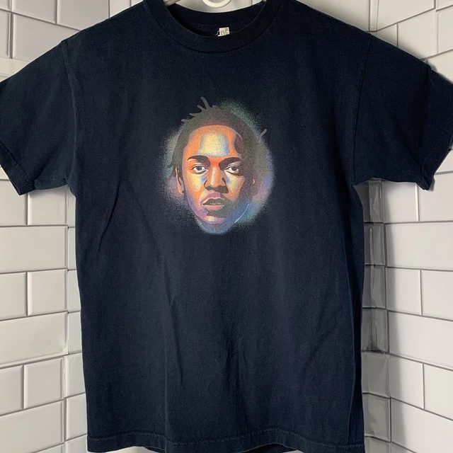 Kendrick Lamar Face Graphic Print Shirt Mens Medium Hip Hop Rap Music Art Tee