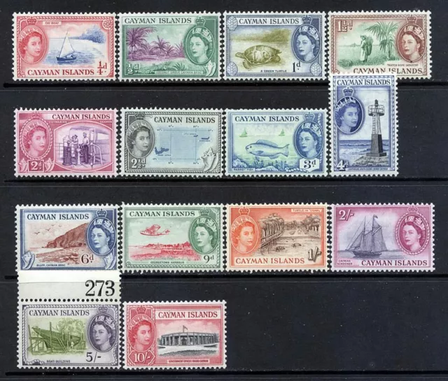 Cayman Islands 1953 - 1955 MNH/MLH CV $74US L#6600