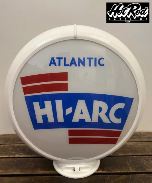 ATLANTIC HI-ARC Reproduction 13.5" Gas Pump Globe - (White Body)