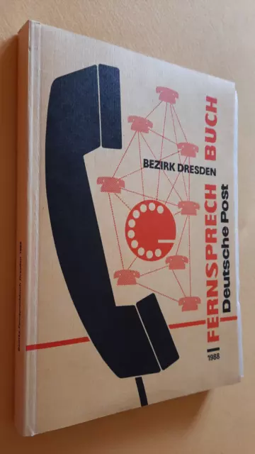 Fernsprechbuch Bezirk Dresden 1988 mit Beilage Deutsche Post