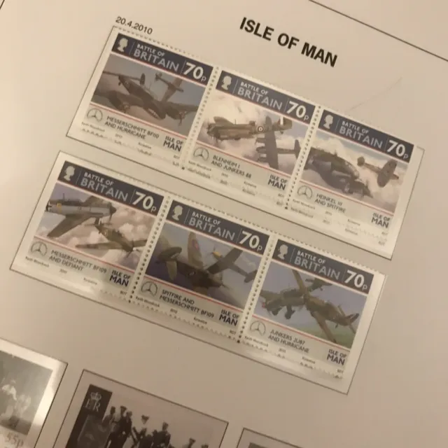 Isle of Man Mint 2010-Battle of Britain Set 6  World War II WWll Aviation MNH