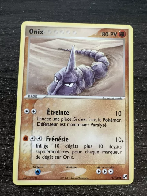 Onix Commune - Pokémon 71/100 Ex Tempête De Sable Proche Du Neuf Fr