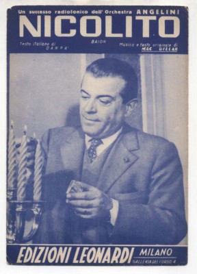 Spartito SERENATA AD UN ANGELO Nino Casiroli 1943 Aldo Donà Orchestra Angelini 