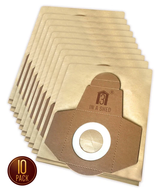 FERREX TVC1401.1 WET & Dry Vacuum Paper Dust Bag 30L Models pk10 £14.99 PicClick UK