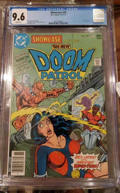 Showcase #95 (DC 10/77) CGC 9.6 White Pages. Doom Patrol