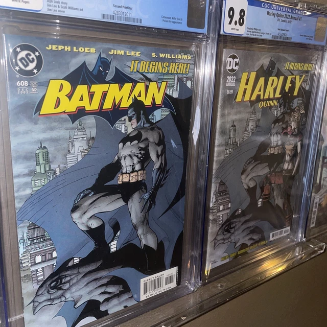 Batman #608 2nd Print CGC 9.0 Jim Lee Variant Hush + 9.8 Harley Quinn Annual #1