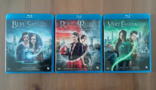 LA TRILOGIE DES GEMMES bleu saphir rouge rubis vert emeraude Films BLU-RAY Disc