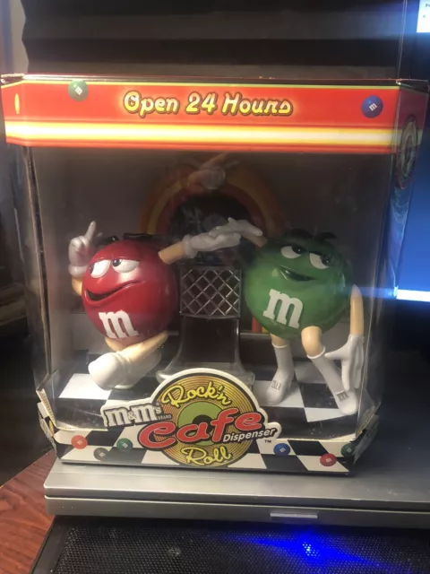 M&M's ROCK N' ROLL CAFE JUKEBOX CANDY DISPENSER MM VINTAGE COLLECTIBLE NIB