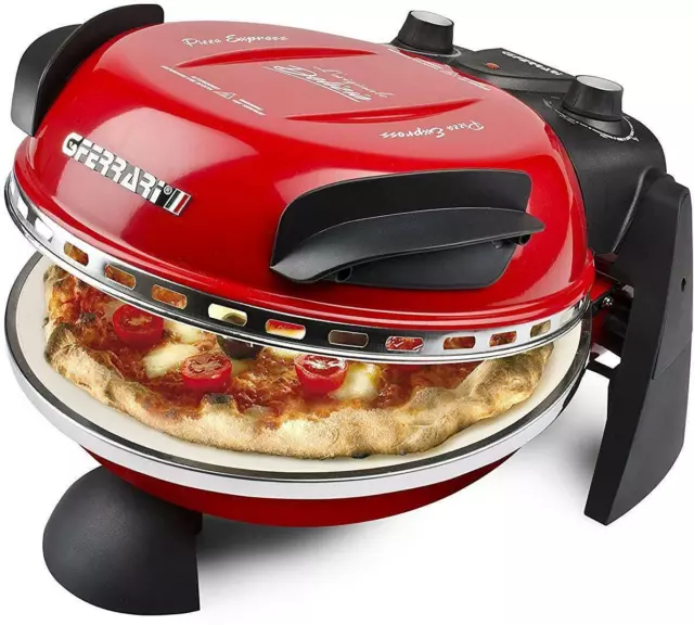 G3 Ferrari Delizia G1000602 Petit Four Électrique Four Pizza 1200 Watt Rouge