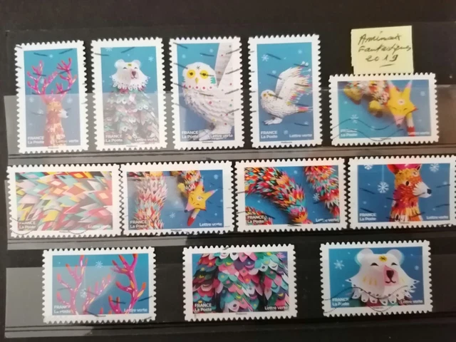 Timbres France Adhésifs Série 2019 Animaux