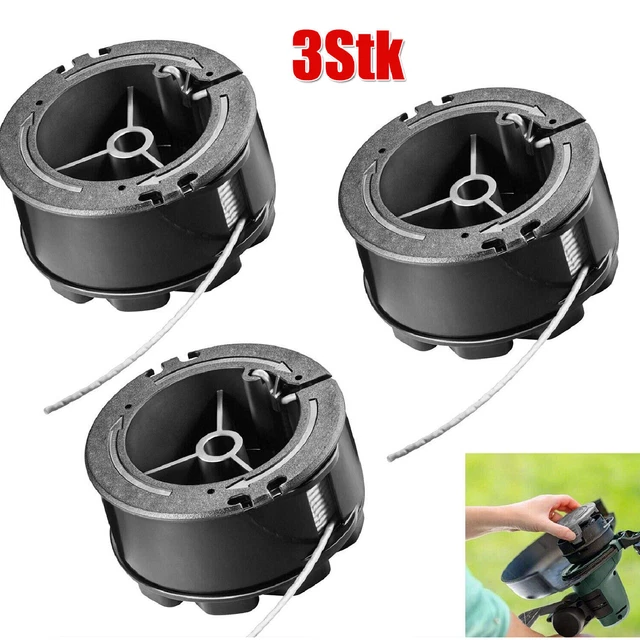 3x Bosch Fadenspulen F016800385 - Ersatz Für EasyGrassCut Rasentrimmer