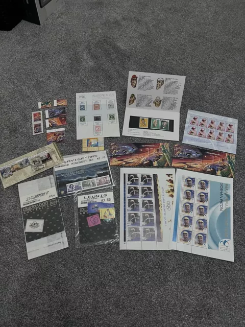 Australian Mint Job Lot Stamps And Stamp Sheets Australia 2
