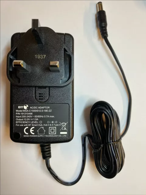 12V 1.5A 1500mA AC-DC Adaptor Power Supply for MODEL FKS308HSC-1201500B UK