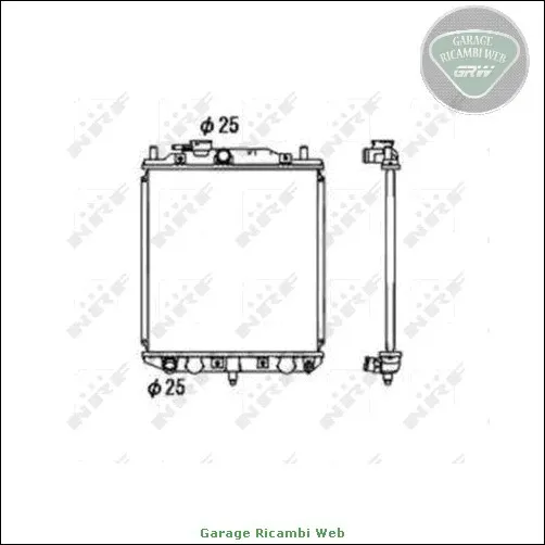 220927N-1359 Radiatore acqua per DAIHATSU CUORE MOVE