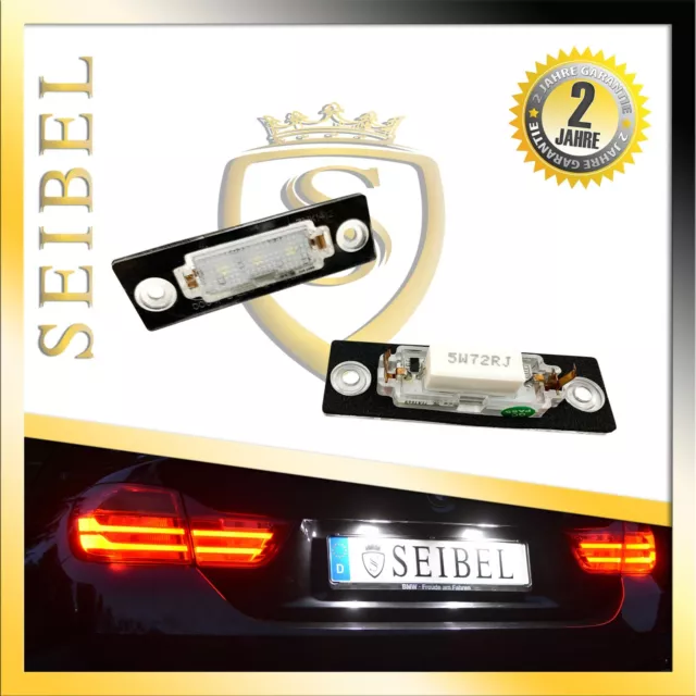 2 x Premium LED Kennzeichenbeleuchtung Kennzeichenleuchten für VW Caddy 3  Weiss