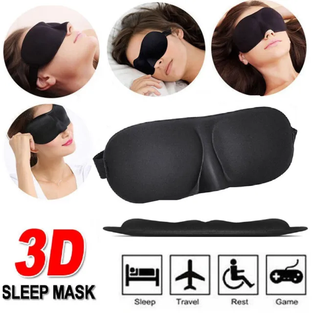 Sleeping Mask Sleep Mask Soft Eye Mask Blindfold Pad Travel Relax Shade Cover