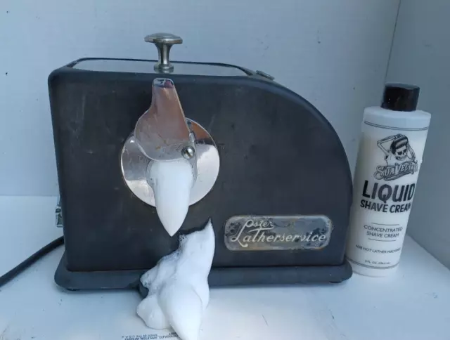 1940'S Hot Foam Oster Latherservice  Machine Model Li R2 (Working Condition)