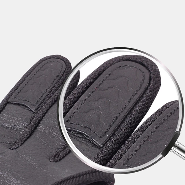 Gant De Tir à L'arc 3 Doigts En Cuir - Réglable, Protection Pour Arc Classique Ou Traditionnel - Marron