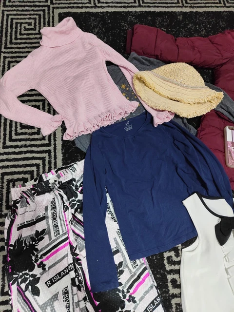 #C85 Enorme pacchetto di vestiti per ragazze 7-8 anni GEORGE NEXT PRIMARK M&S 12