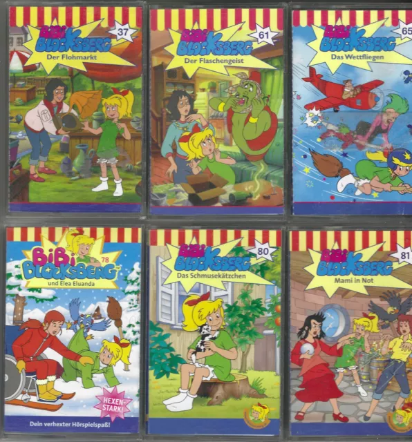 6 MC´s - Bibi Blocksberg Hörspiele Sammlung - Paket 3 - Kassetten