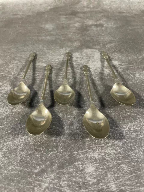 5 Silver Plate Apostle Teaspoons.