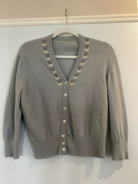 Vintage 1950’s Cashmere Cardigan Sweater - Size S