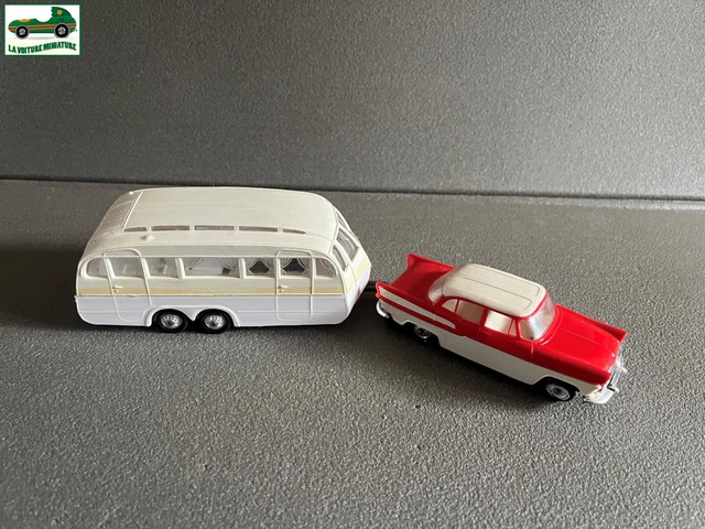 Miniature Simca Chambord Rose Et Jaune – Norev Hénon – 1/43 – Occasion