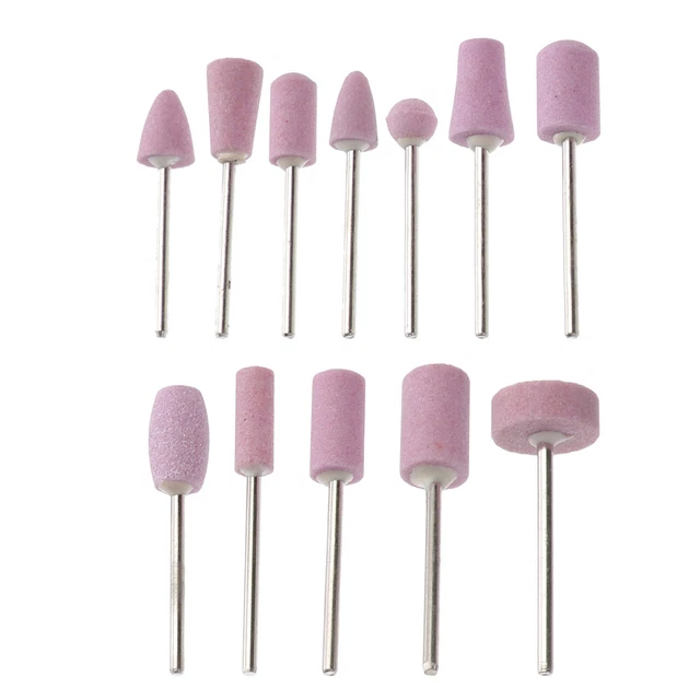 Juego de brocas de manicura 12 en 1 brocas brocas arte en uñas kit de herramientas