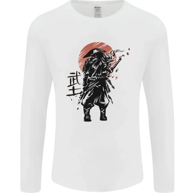Samurai Sun MMA Warrior Mens Long Sleeve T-Shirt