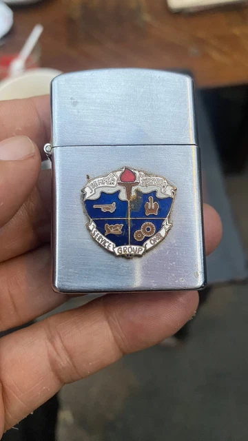 Us Army Combat Logistics Group 1 Semper Servus Enamel Penguin Lighter For Repair