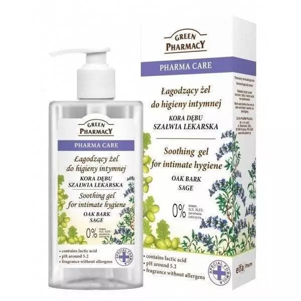 Green Pharmacy Intimate Hygiene Gel Oak Bark and Sage 300ml