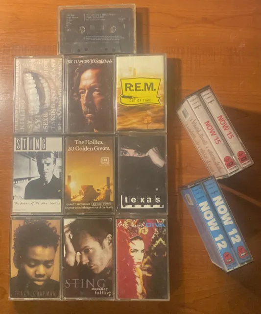Bundle of 14x Mixed Tape CASSETTES Music Album Retro Vintage Joblot Audio 80/90s