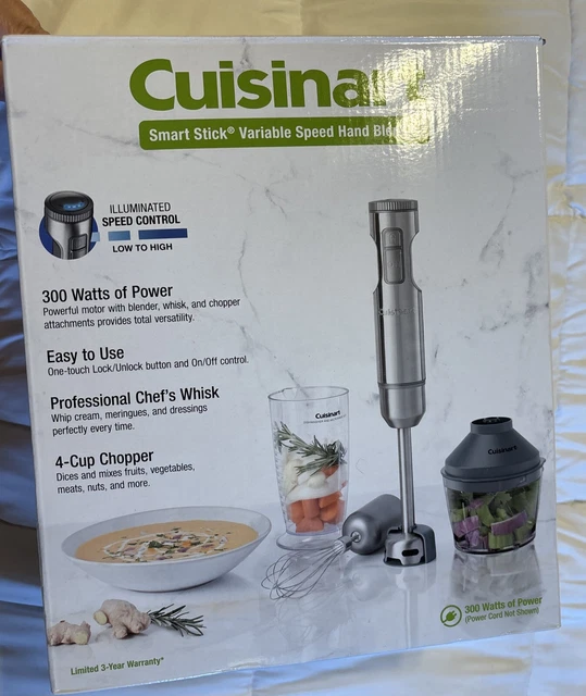 CUISINART HB900PC IMMERSION Hand Blender Smart Stick Variable Speed
