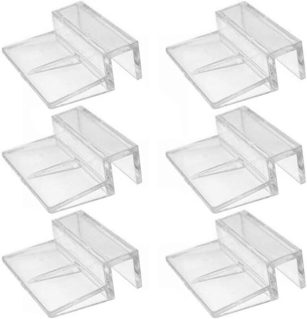 6 Pieces 8Mm Acrylic Aquarium Cover Clip Aquarium Fish Tank Glass Cover Clip Sup