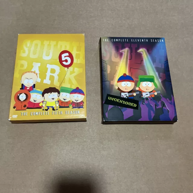 South Park: Season 11 And Season 5 / Both Complete Box Sets / Used