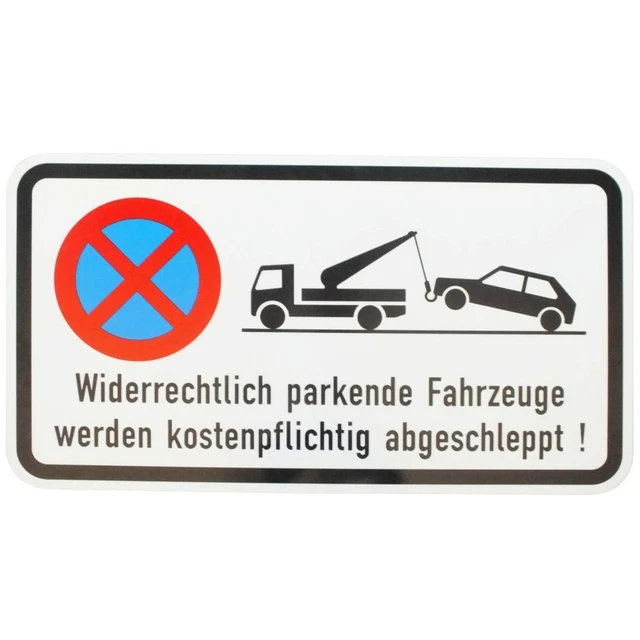 Cartello 'Parcheggio Vietato' Professionale: 40x25 Cm, Pannello Rigido In PVC 3 Mm Con Viti, Antintemperie E Anti UV – Prodotto In Francia - 2