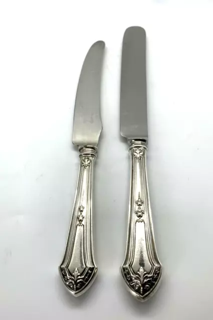 1912 Durgin Gorham Lenox Sterling Silver Set Lot 2 Knives Knife Antique 2 Sizes