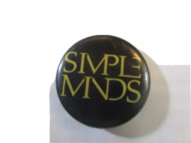 Simple Minds 1980's 25mm / 1 Inch D Pin Button Badge