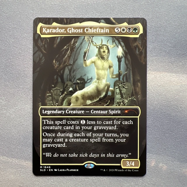 KARADOR, GHOST CHIEFTAIN comme neuf Secret Lair 1646 SLD MTG mythique