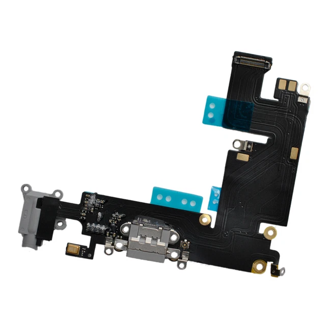 iPhone 6 PLUS Ladebuchse Dock Connector Audio Flex Antenne Mikrofon schwarz grau