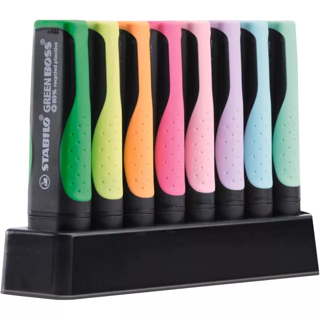 STABILO GREEN BOSS Pastell Textmarker farbsortiert, 8 St.