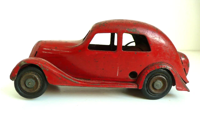 CIJ Jouets Renault Juvaquatre 1939 Tôle - Moteur Fonctionne, Bon état