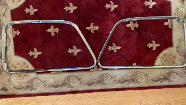 1947 1950 Chevy GMC Truck STAINLESS WINDOW GARNISH MOLDINGS Original GM Polished